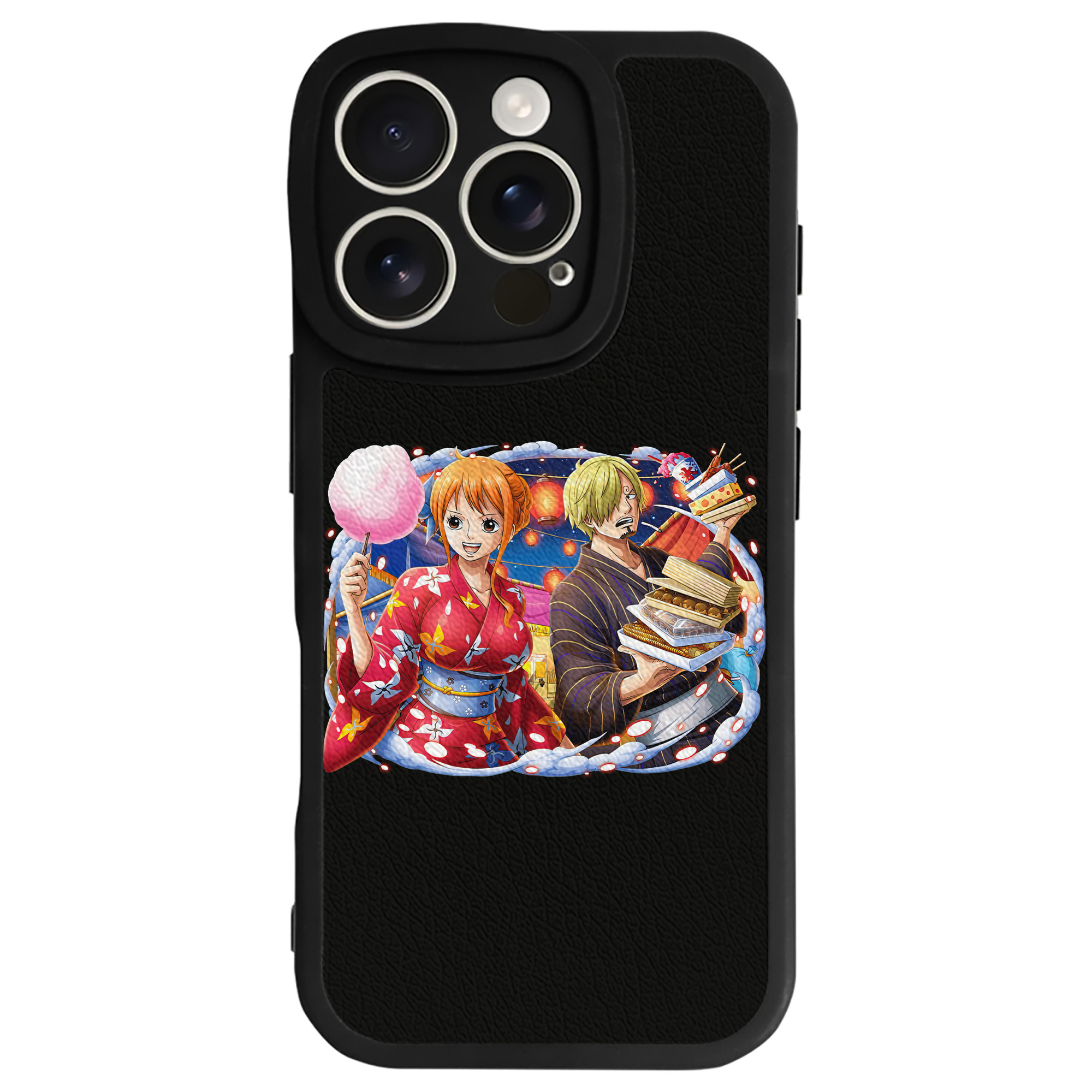 （画像用） ワンピース サンジ ONE PIECE Sanji 【iPhone 16シリーズ対応】シリコンスマホケース（レザー調） 材質：シリコン